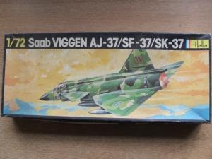 HELLER 1/72 256 SAAB VIGGEN AJ-37/SF-37 SK-37